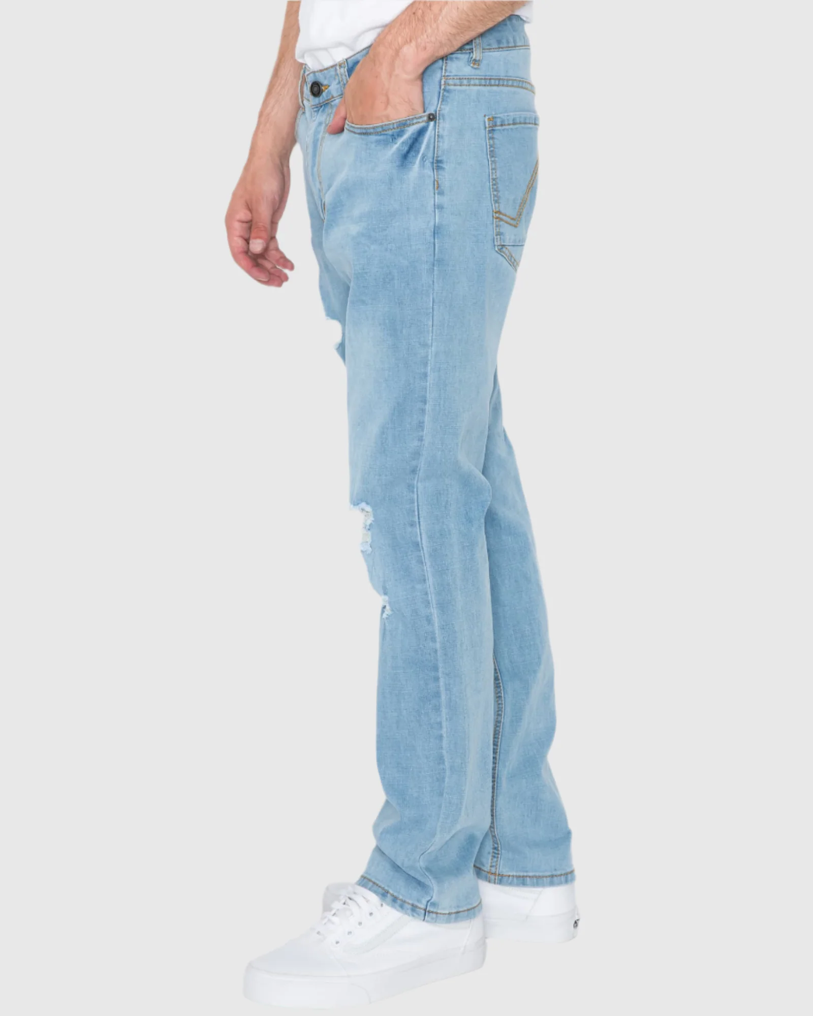 MEN'S CAYENNE RIPPED SLIM FIT JEANS - Image 10