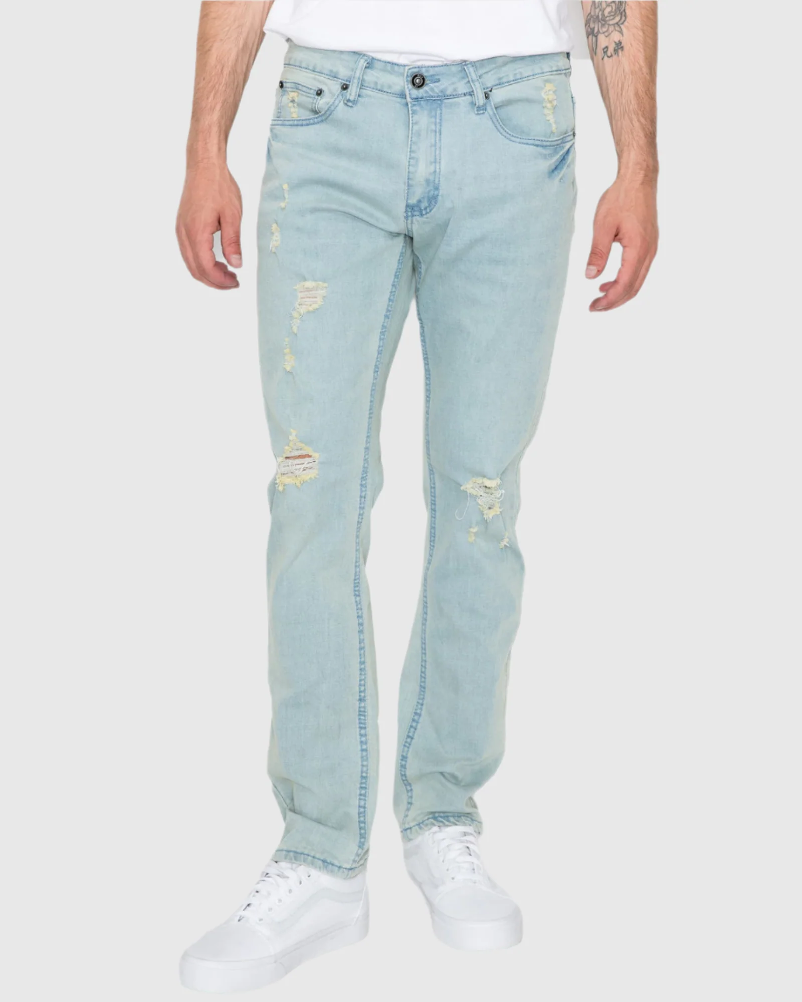 MEN'S CAYENNE RIPPED SLIM FIT JEANS - Image 13