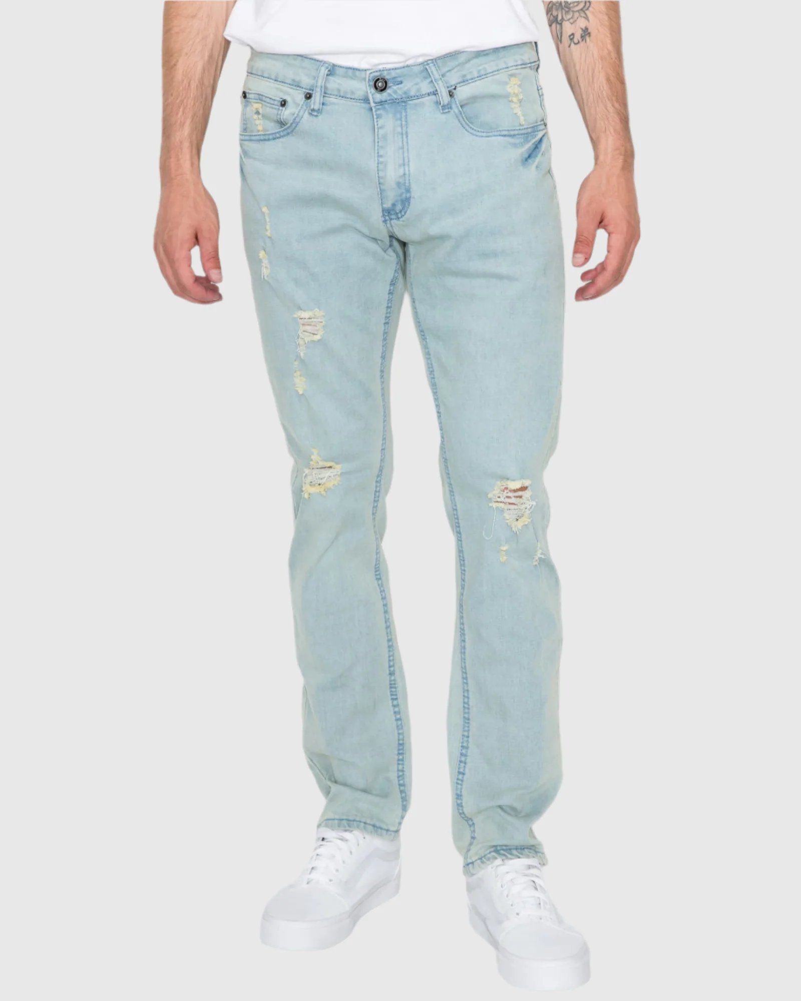 MEN'S CAYENNE RIPPED SLIM FIT JEANS - Image 14