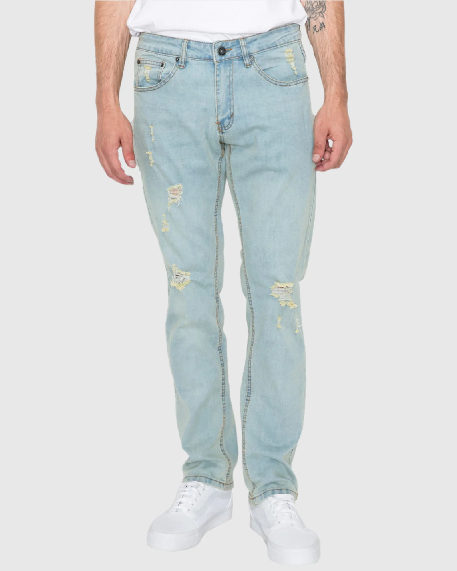 MEN'S CAYENNE RIPPED SLIM FIT JEANS - Image 17