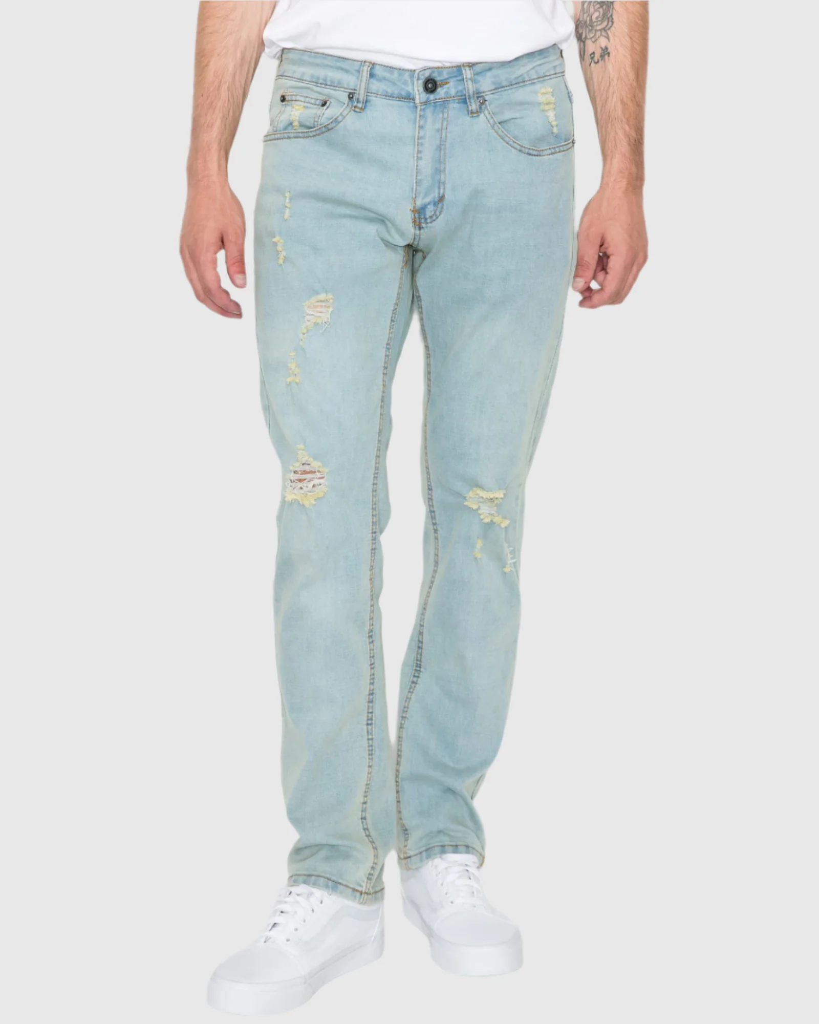 MEN'S CAYENNE RIPPED SLIM FIT JEANS - Image 18