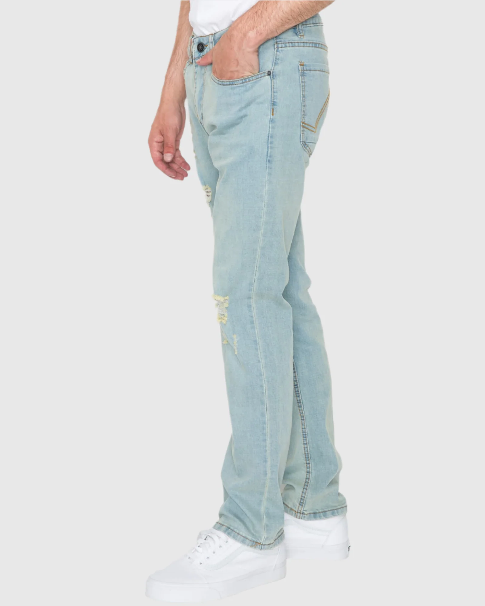 MEN'S CAYENNE RIPPED SLIM FIT JEANS - Image 19