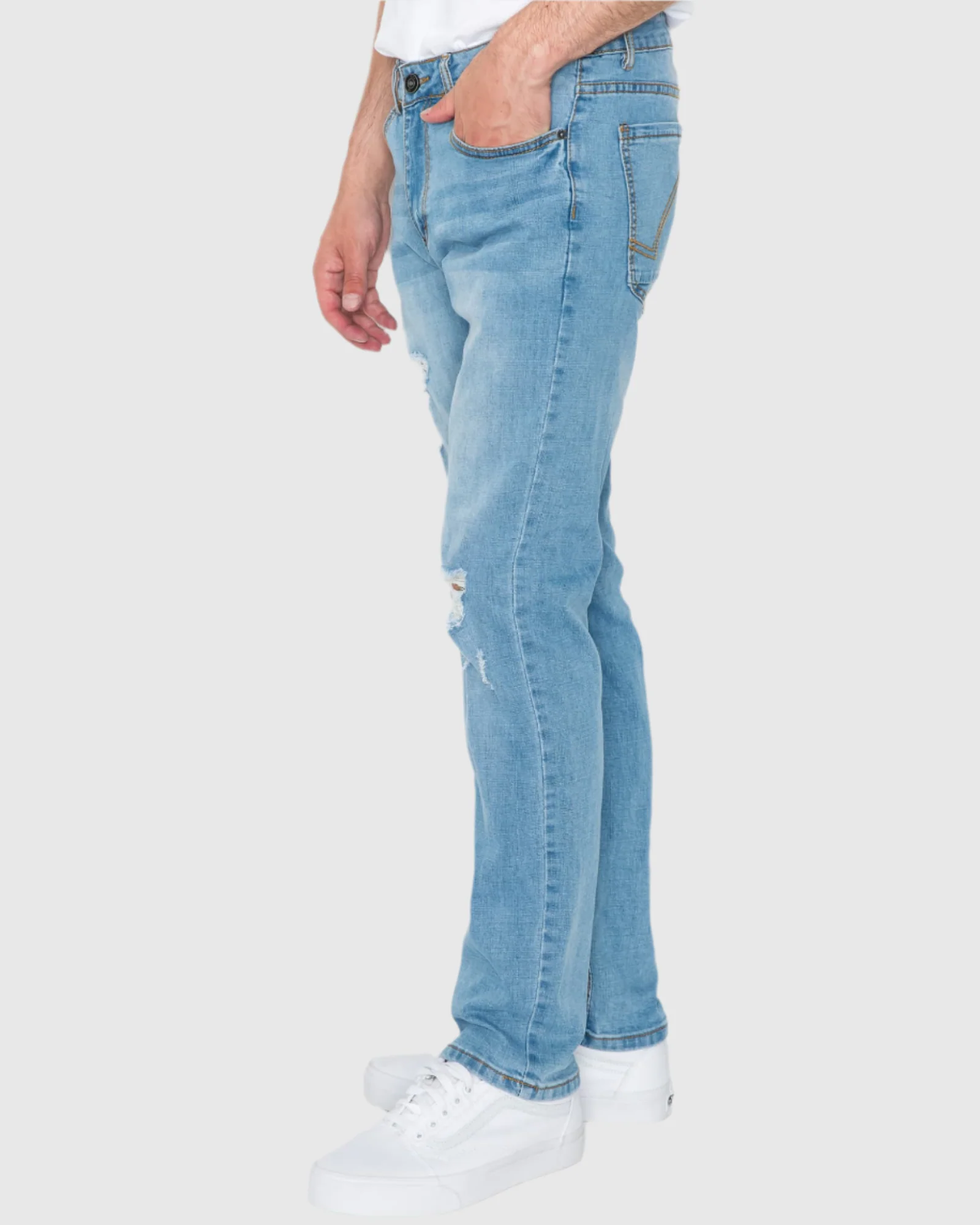 MEN'S CAYENNE RIPPED SLIM FIT JEANS - Image 23