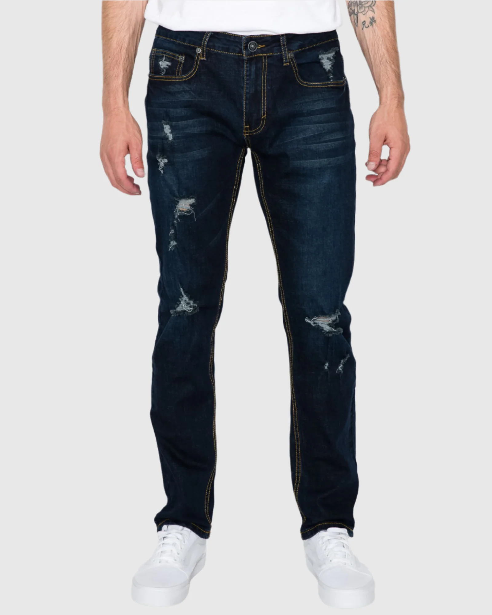MEN'S CAYENNE RIPPED SLIM FIT JEANS - Image 26