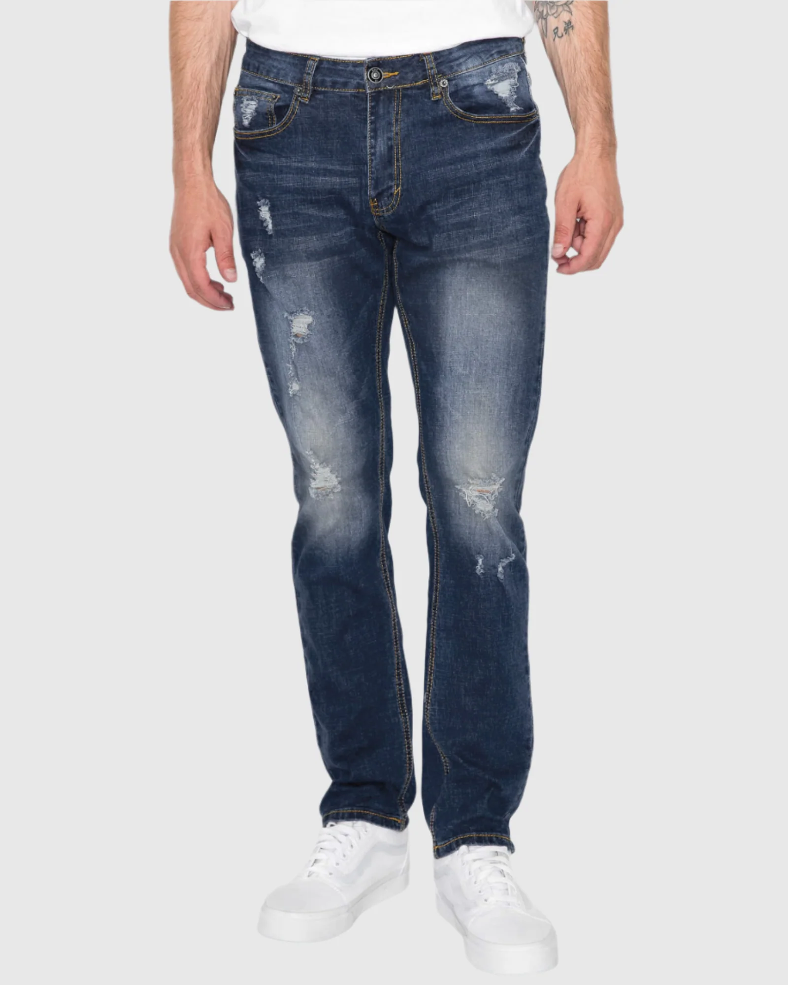 MEN'S CAYENNE RIPPED SLIM FIT JEANS - Image 32