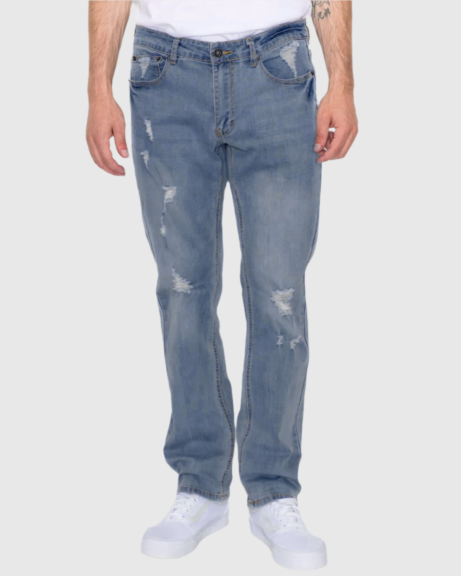 MEN'S CAYENNE RIPPED SLIM FIT JEANS - Image 34
