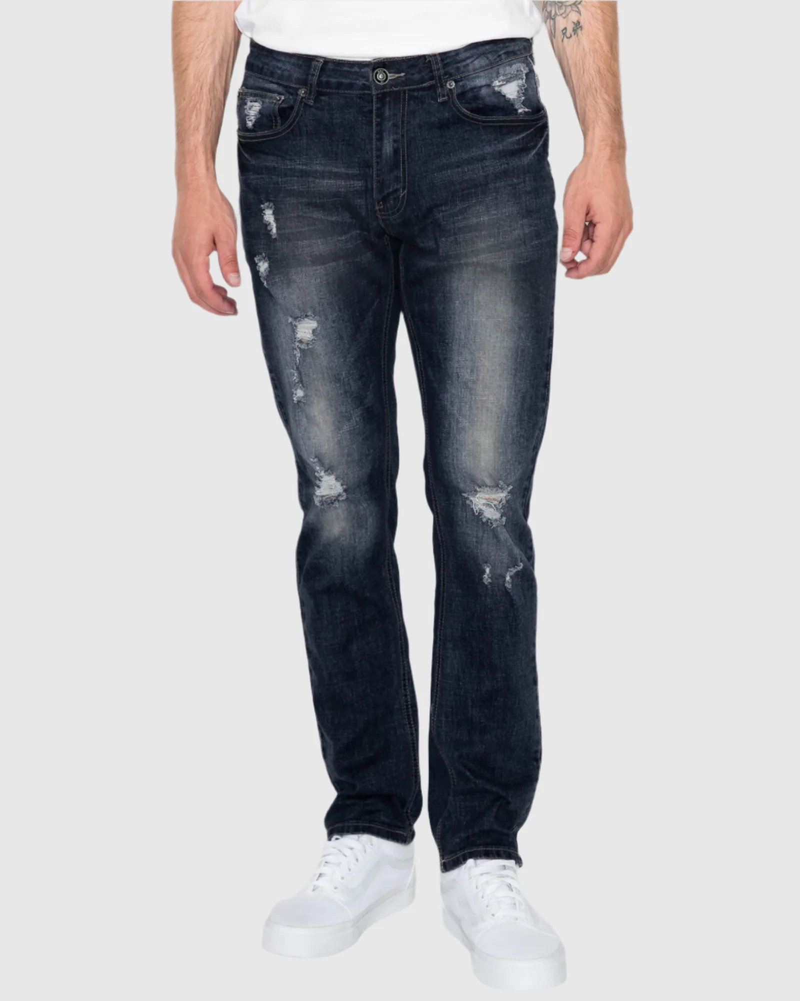 MEN'S CAYENNE RIPPED SLIM FIT JEANS - Image 35