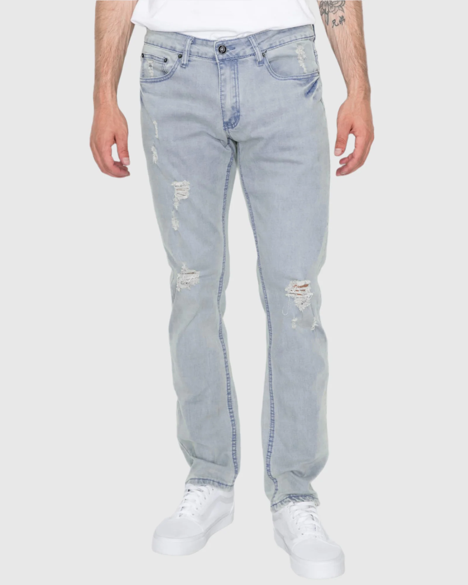 MEN'S CAYENNE RIPPED SLIM FIT JEANS - Image 36