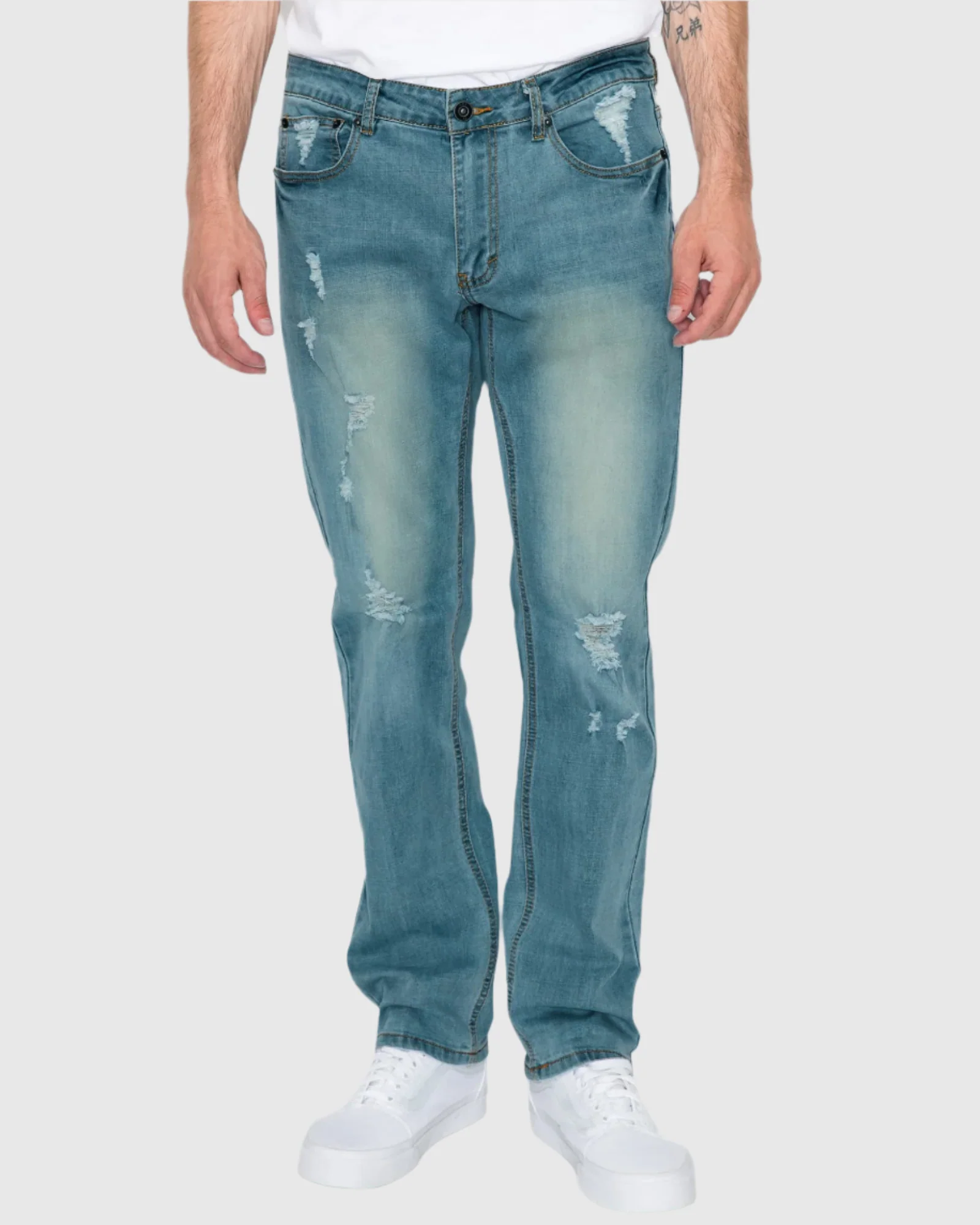 MEN'S CAYENNE RIPPED SLIM FIT JEANS - Image 37