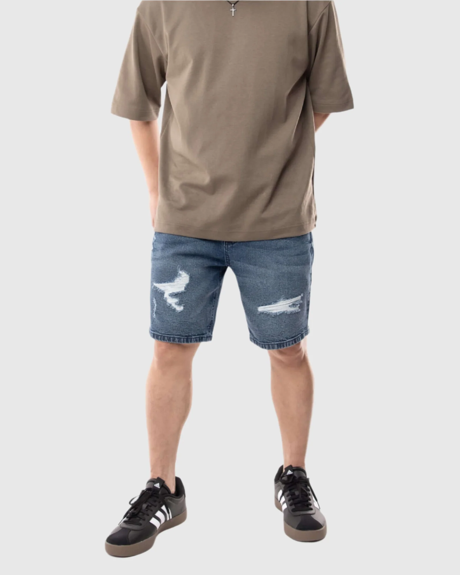 MEN'S NIRVANA DISTRESSED DENIM SHORTS - Image 18