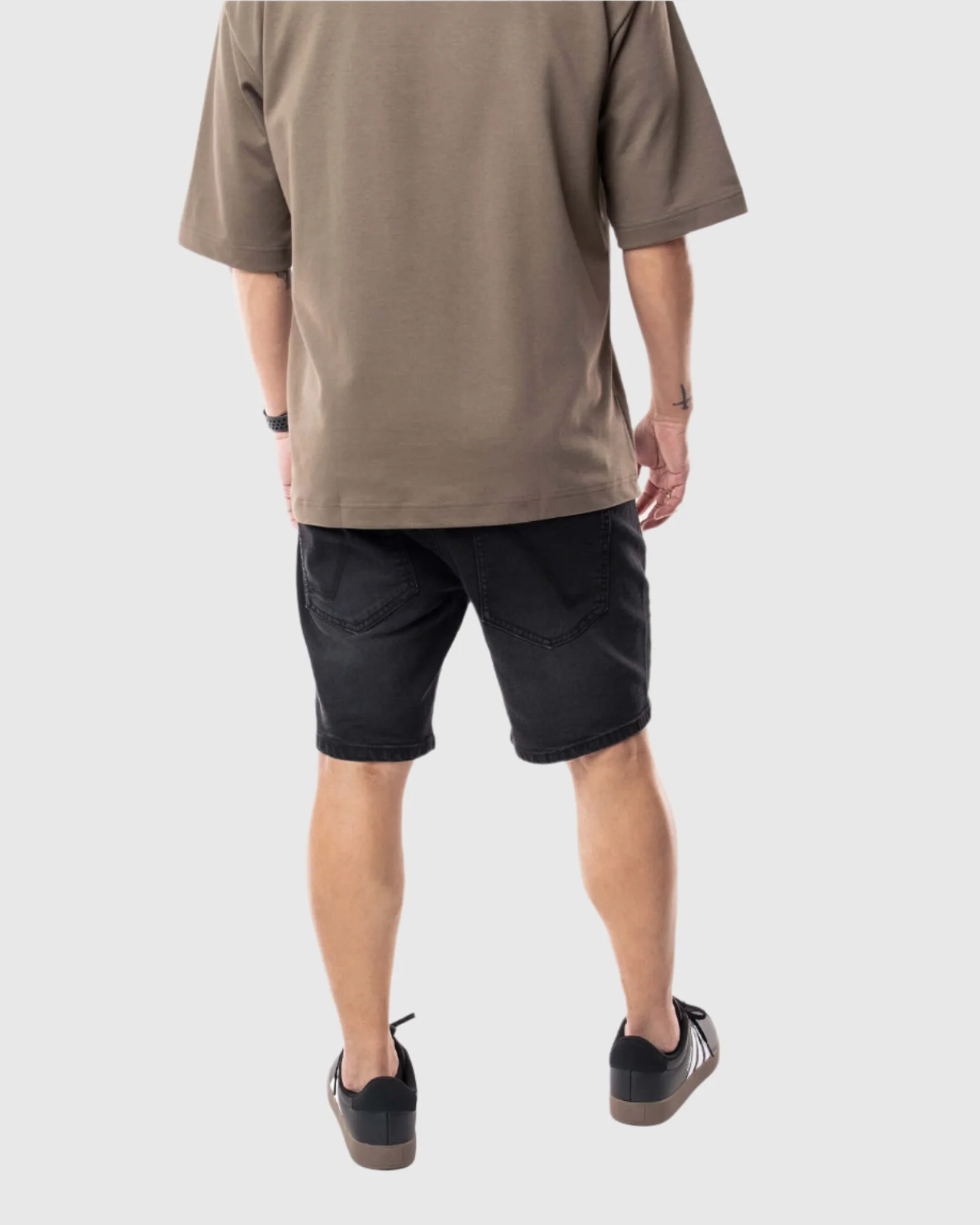 MEN'S NIRVANA DISTRESSED DENIM SHORTS - Image 3