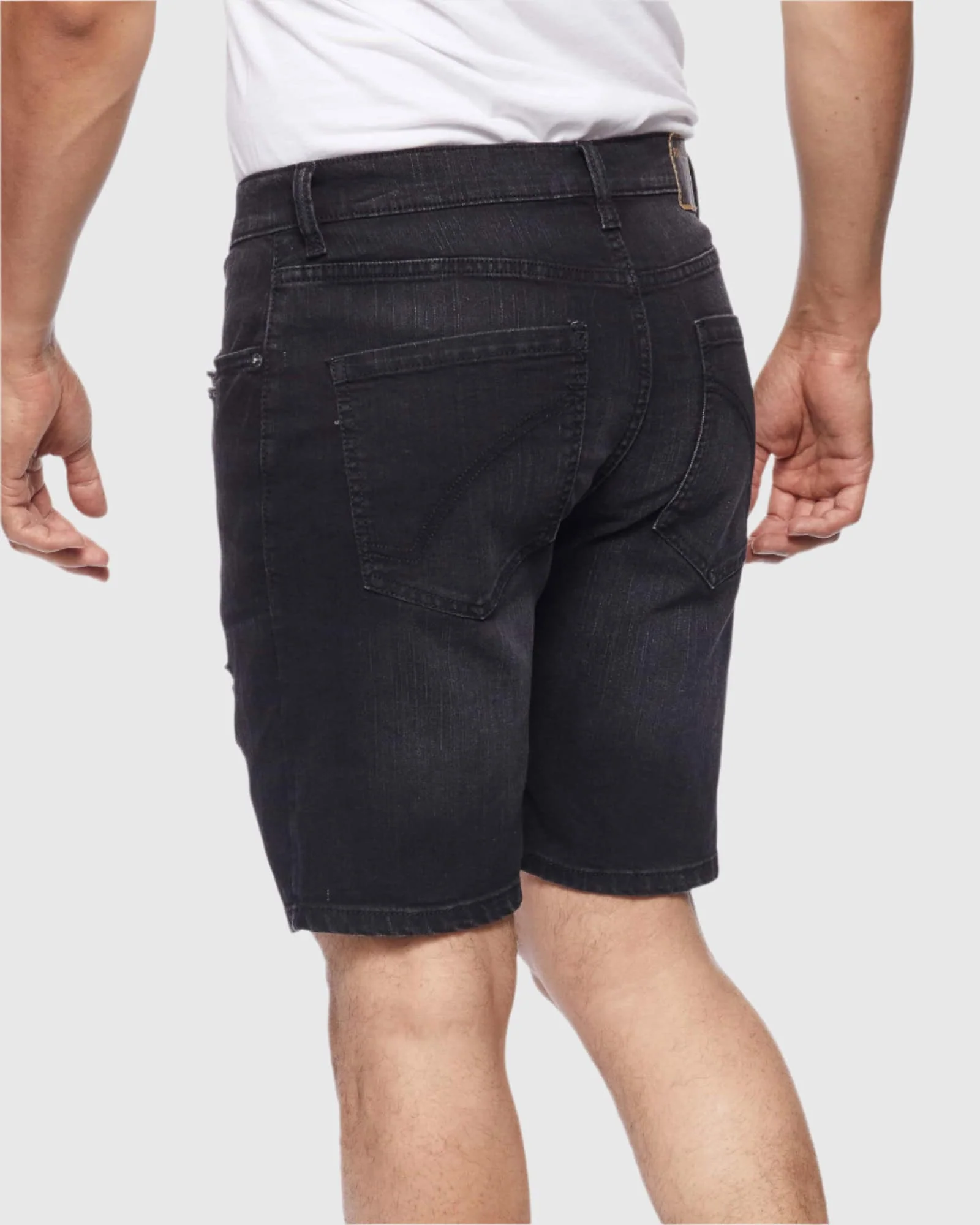 MEN'S RIPPER DISTRESSED DENIM SHORTS - Image 10