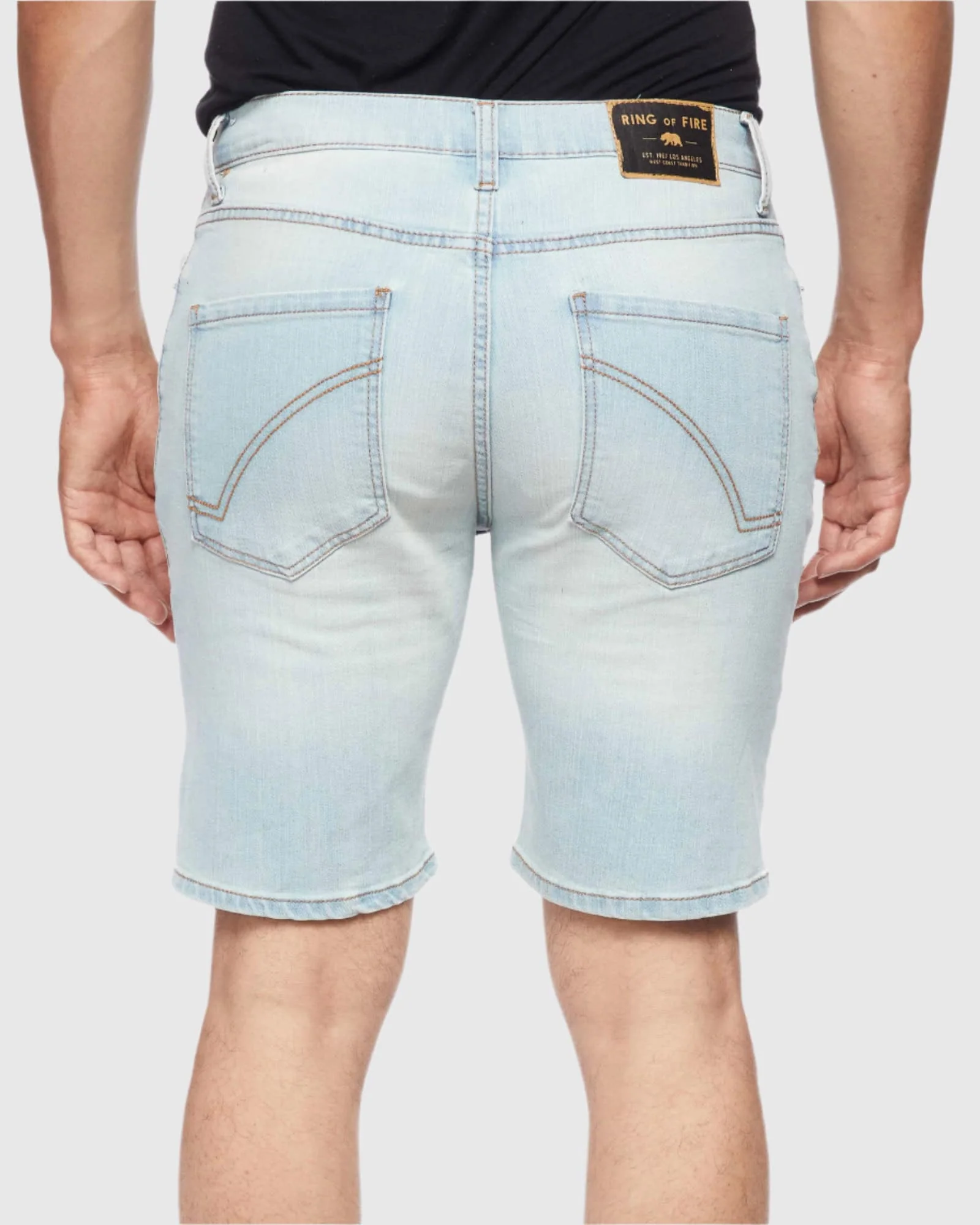 MEN'S RIPPER DISTRESSED DENIM SHORTS - Image 7