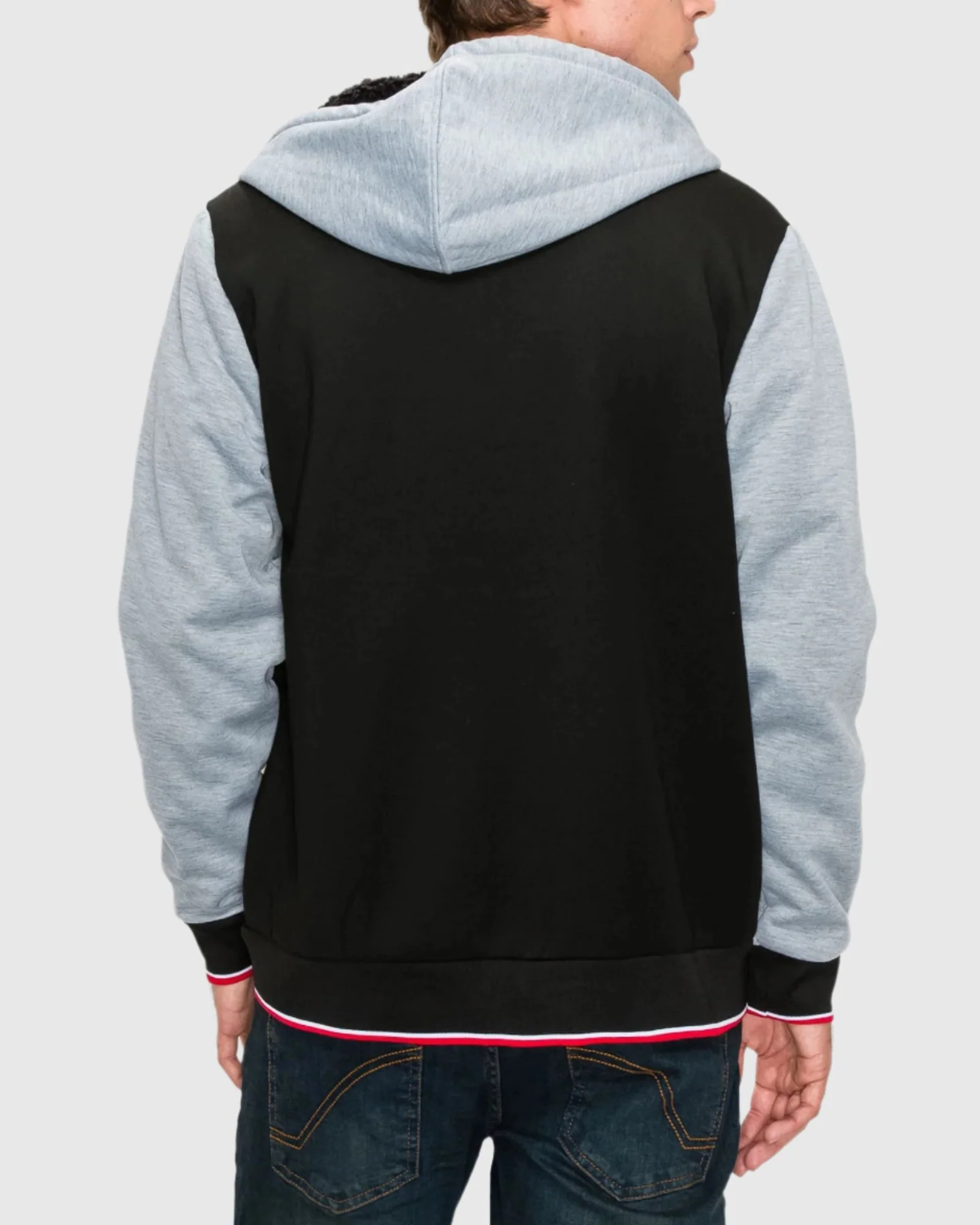 MEN'S VALUE VARSITY FLEECE SHERPA LINED JACKET - Image 3