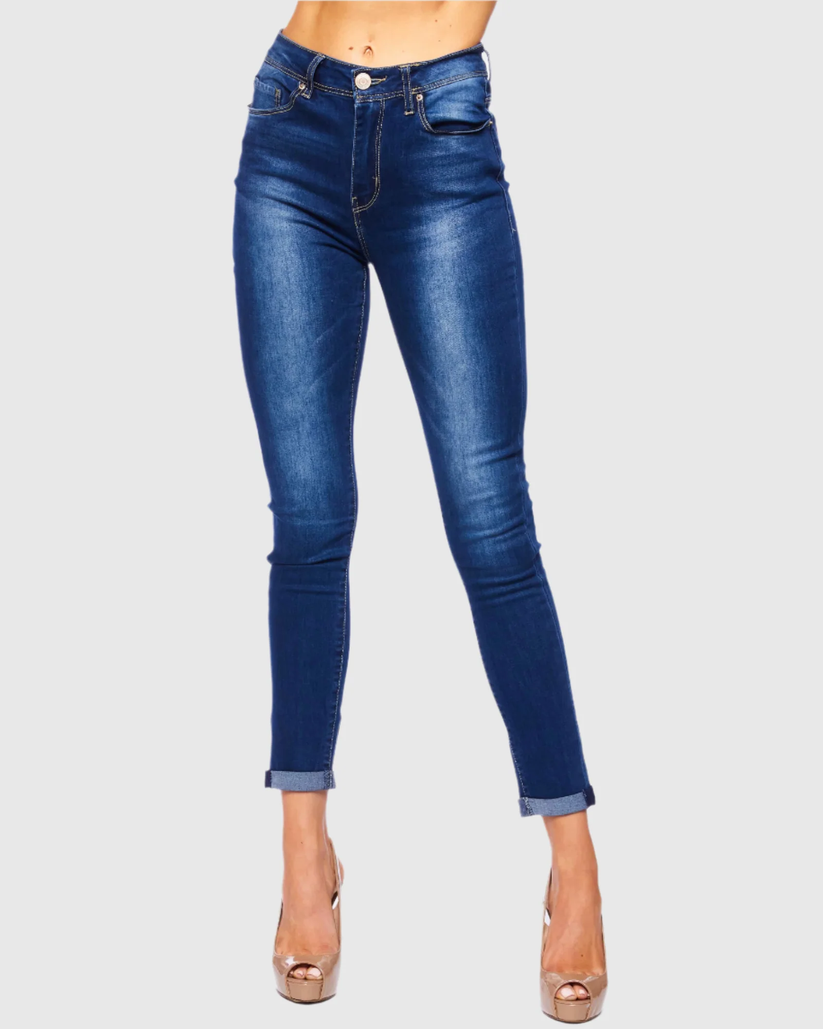 WOMEN'S JESSIE HIGH RISE SKINNY JEANS - Image 3