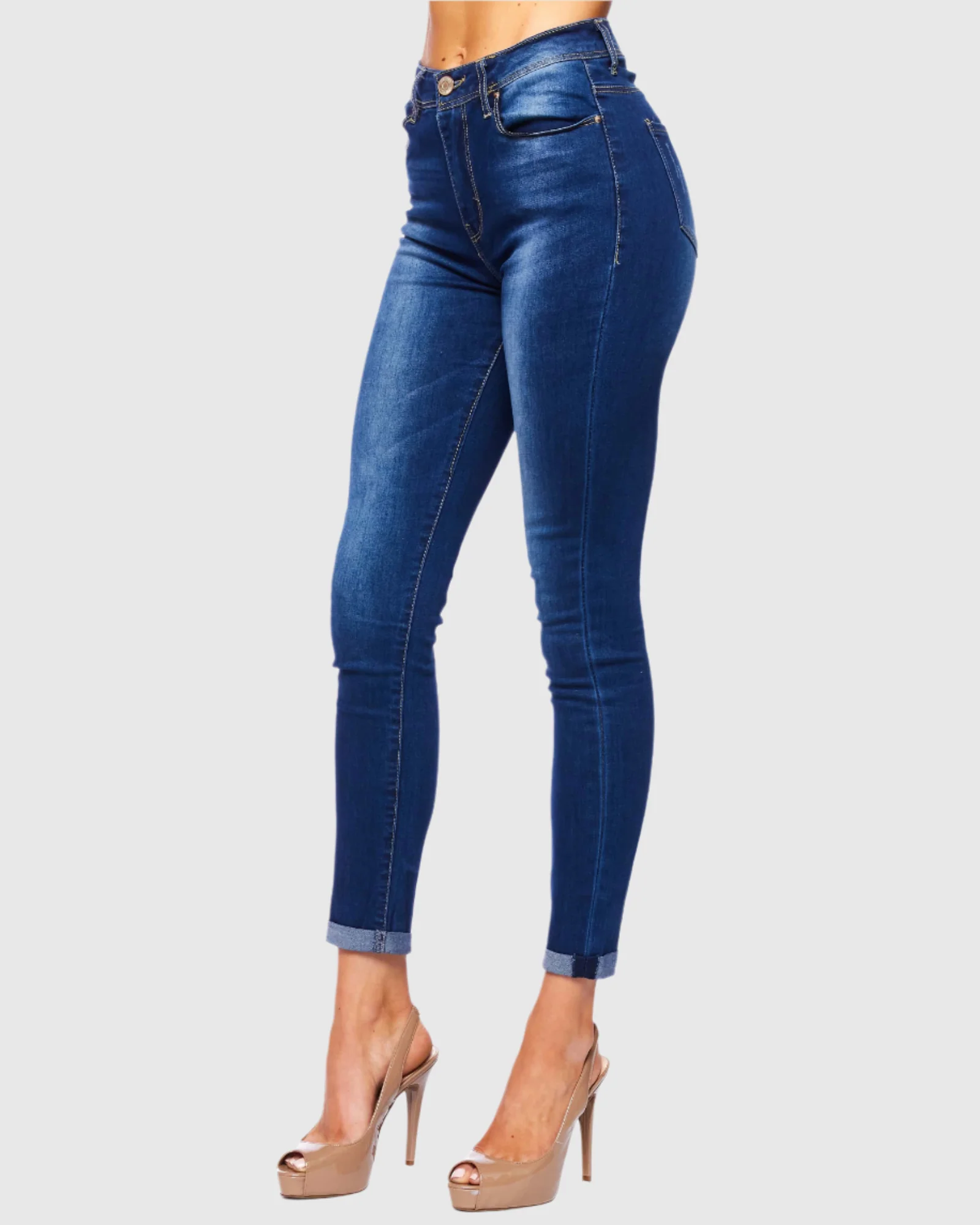 WOMEN'S JESSIE HIGH RISE SKINNY JEANS - Image 4