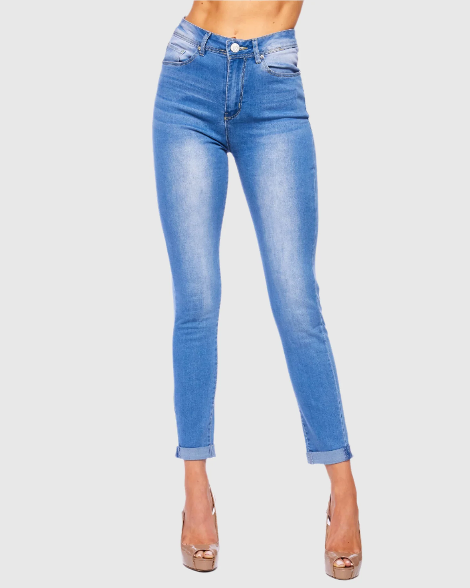 WOMEN'S JESSIE HIGH RISE SKINNY JEANS - Image 7
