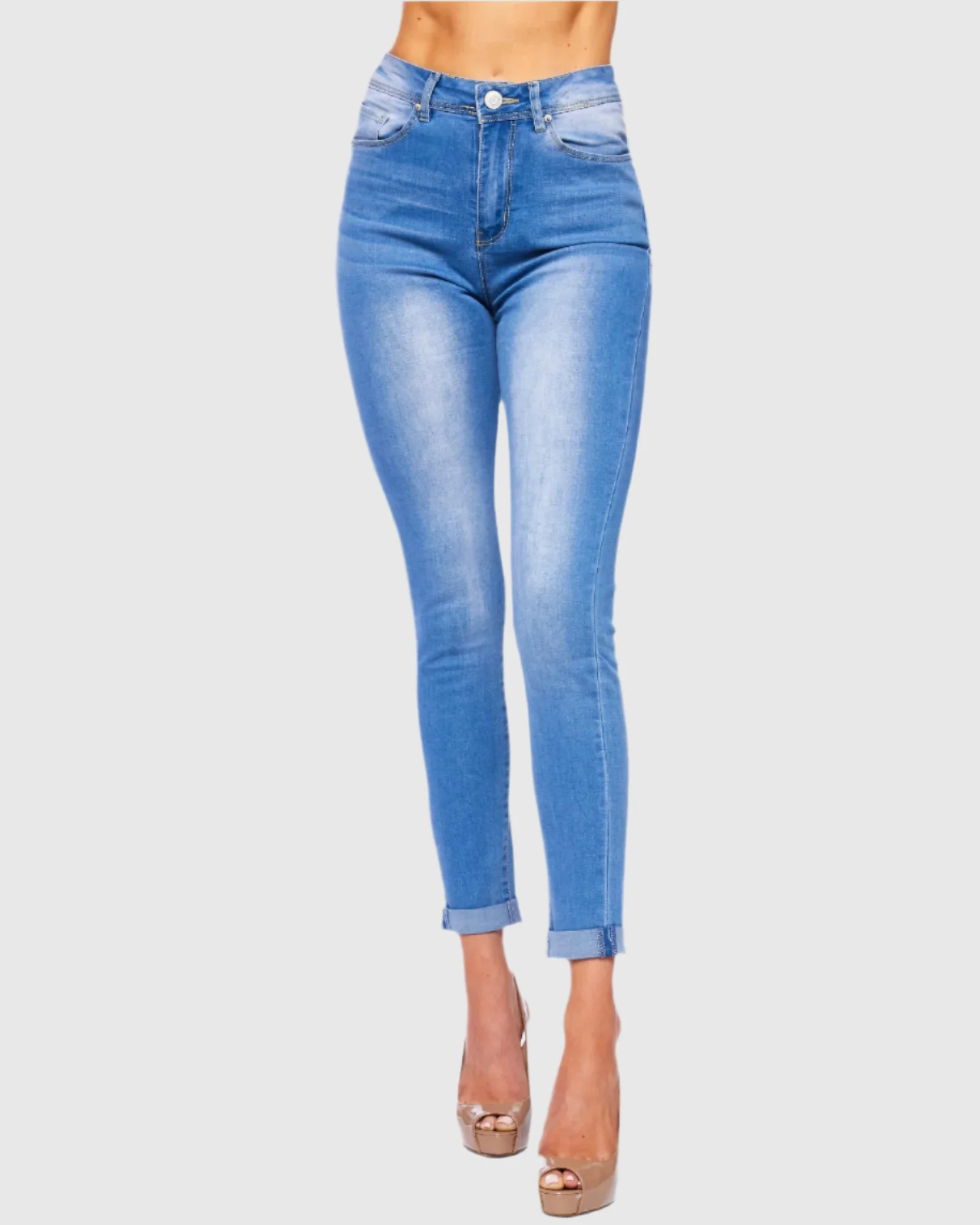 WOMEN'S JESSIE HIGH RISE SKINNY JEANS - Image 8