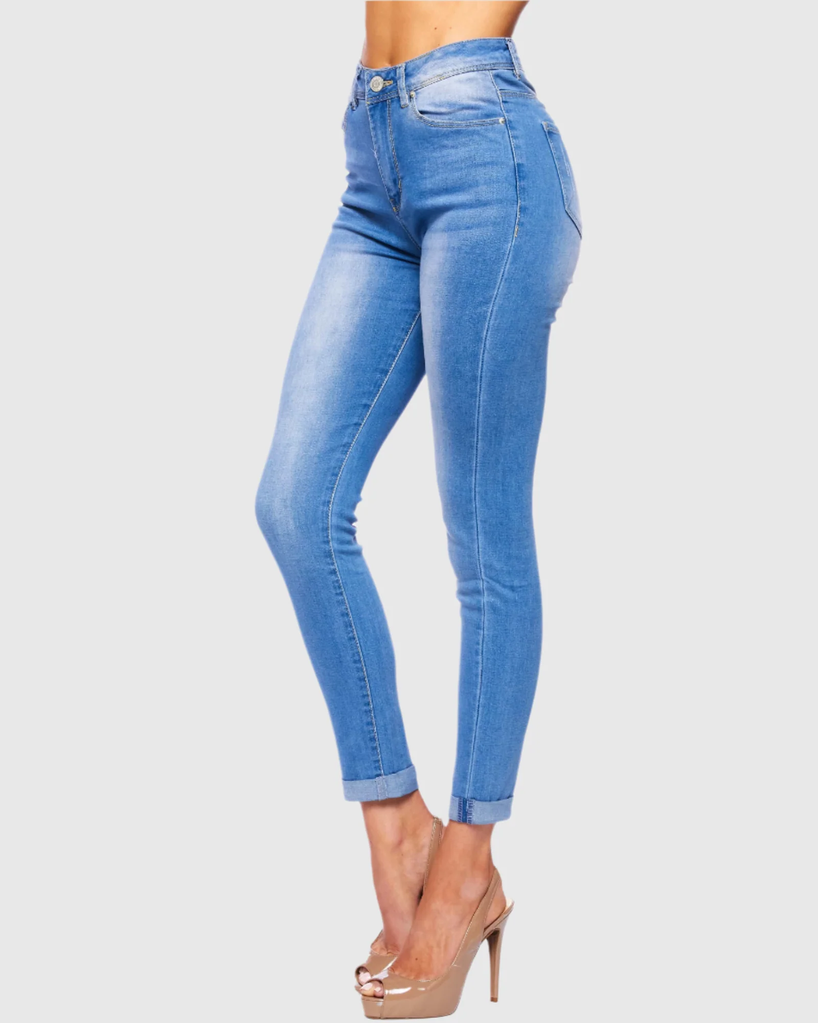 WOMEN'S JESSIE HIGH RISE SKINNY JEANS - Image 9