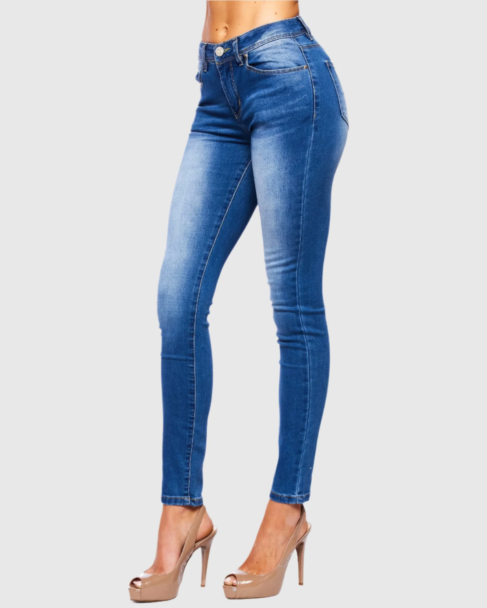 WOMEN'S MANDY HIGH RISE SKINNY JEANS - Image 3