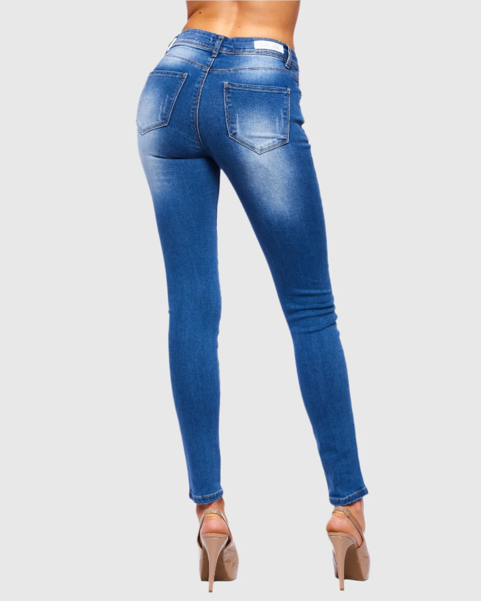 WOMEN'S MANDY HIGH RISE SKINNY JEANS - Image 5