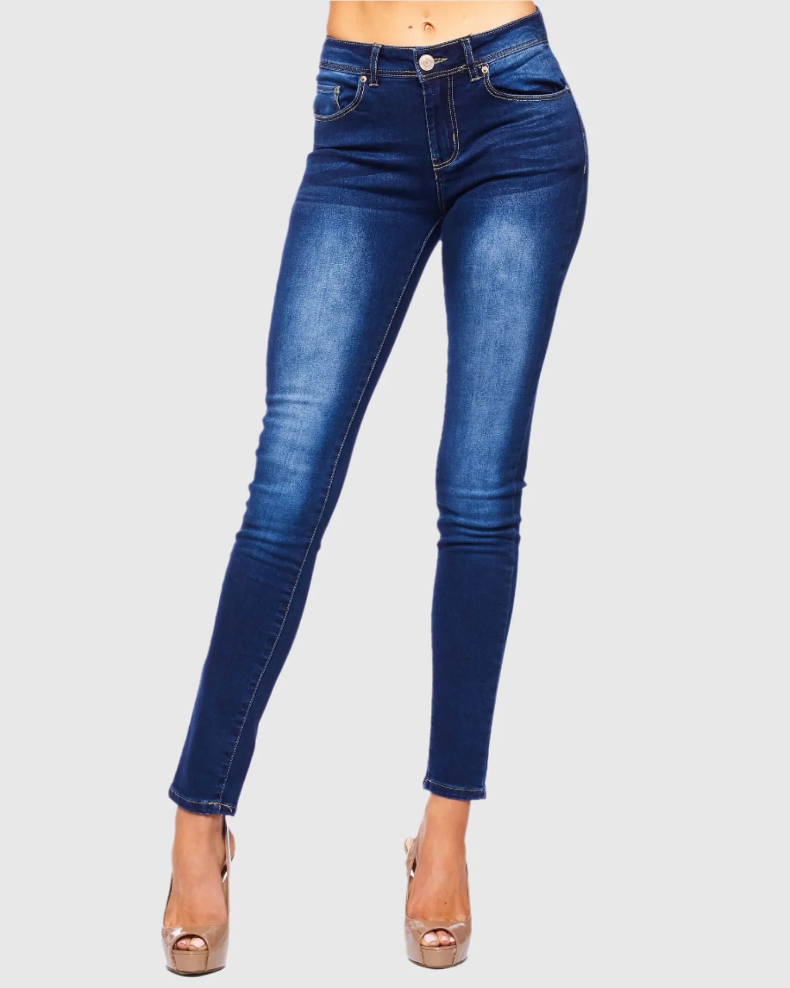 WOMEN'S MANDY HIGH RISE SKINNY JEANS - Image 7