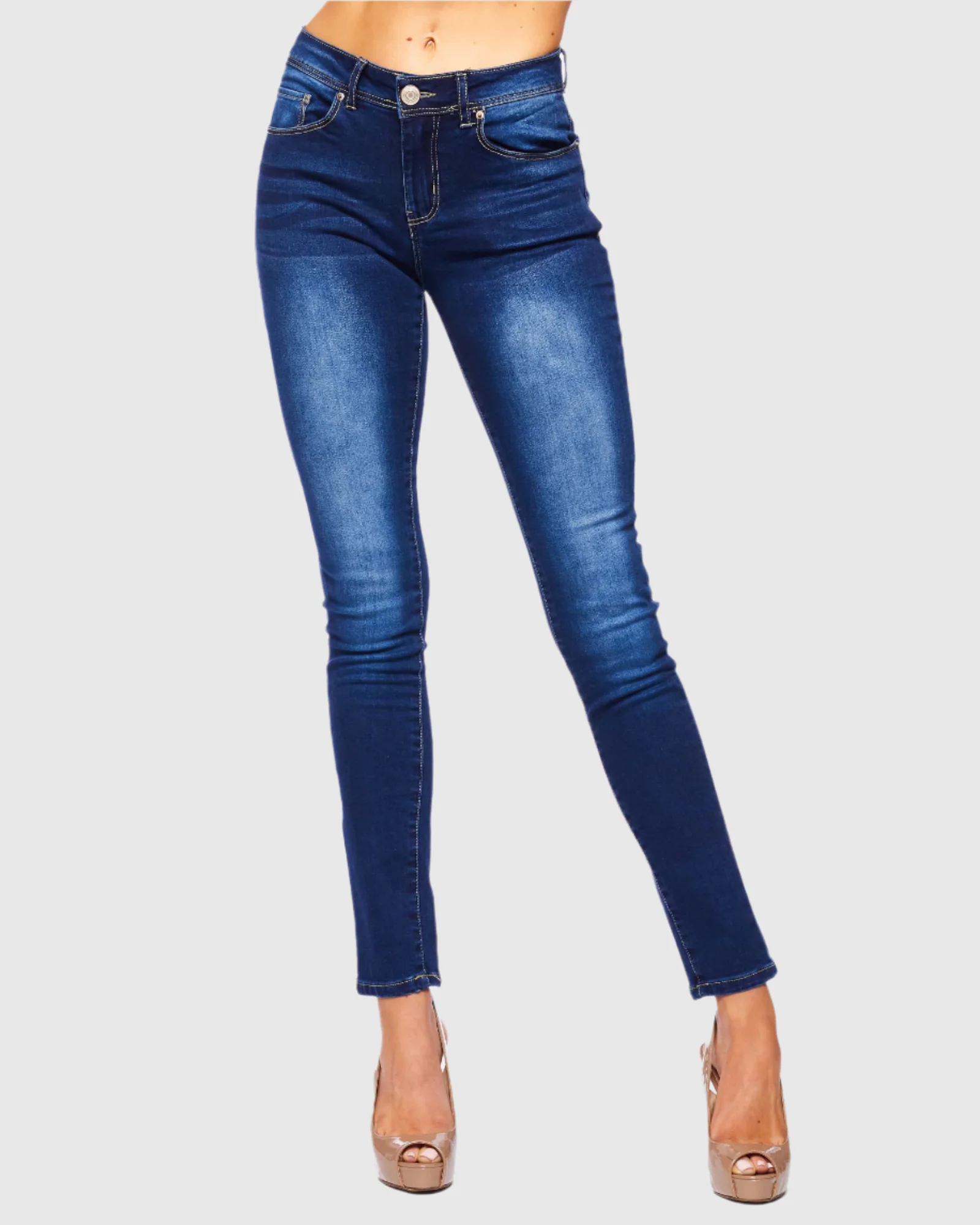 WOMEN'S MANDY HIGH RISE SKINNY JEANS - Image 8