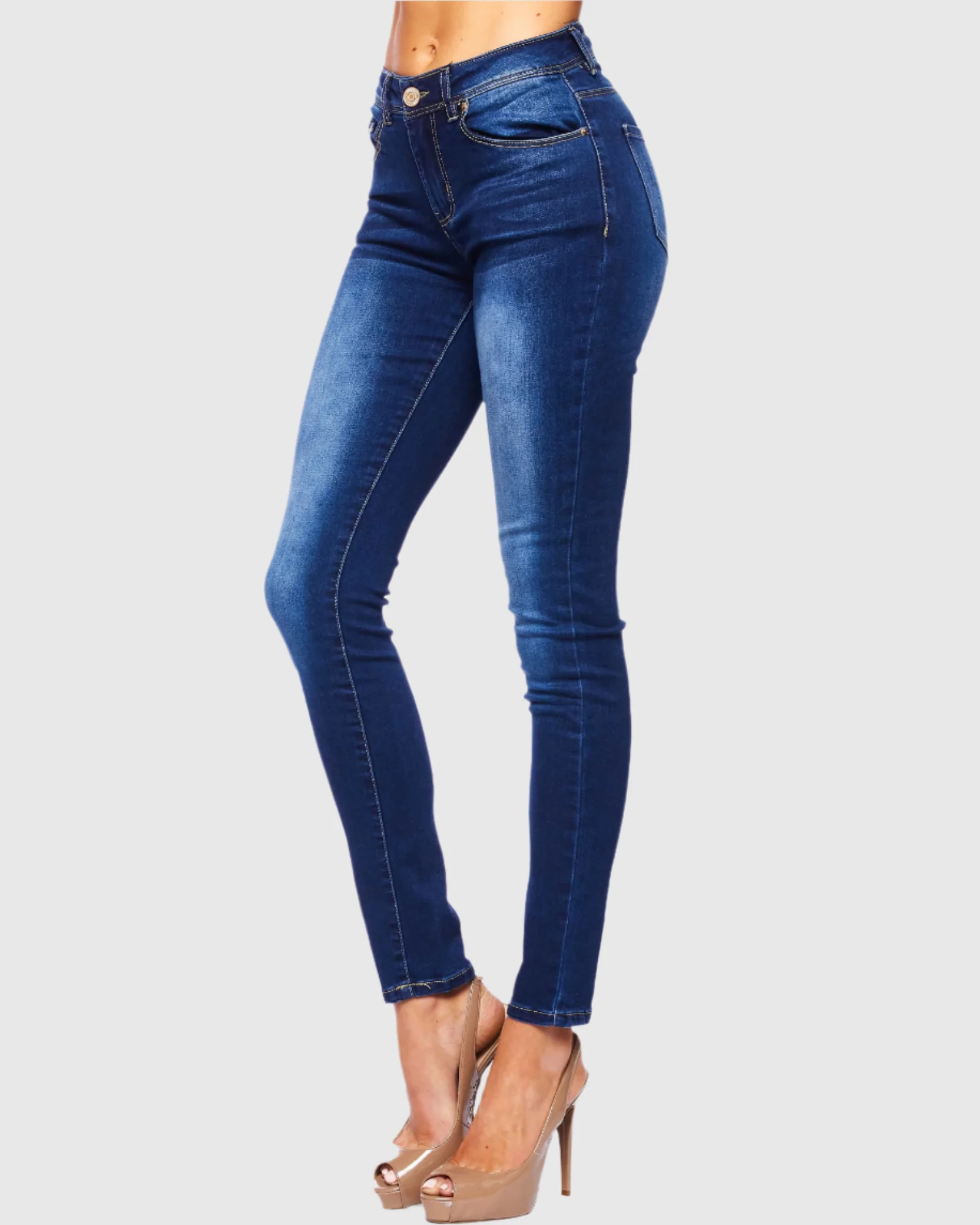 WOMEN'S MANDY HIGH RISE SKINNY JEANS - Image 9