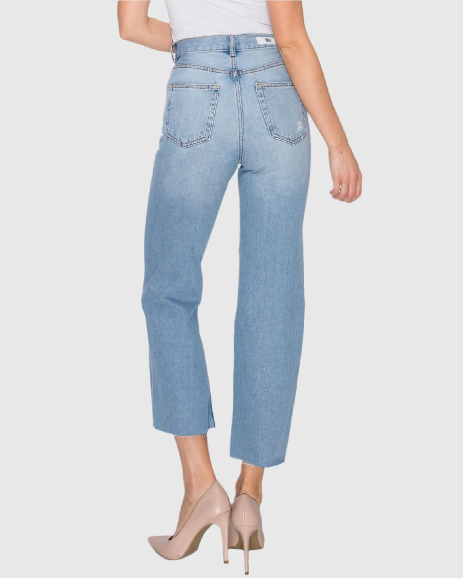 WOMEN'S MARIA MOM STRAIGHT RIPPED JEANS - Image 22
