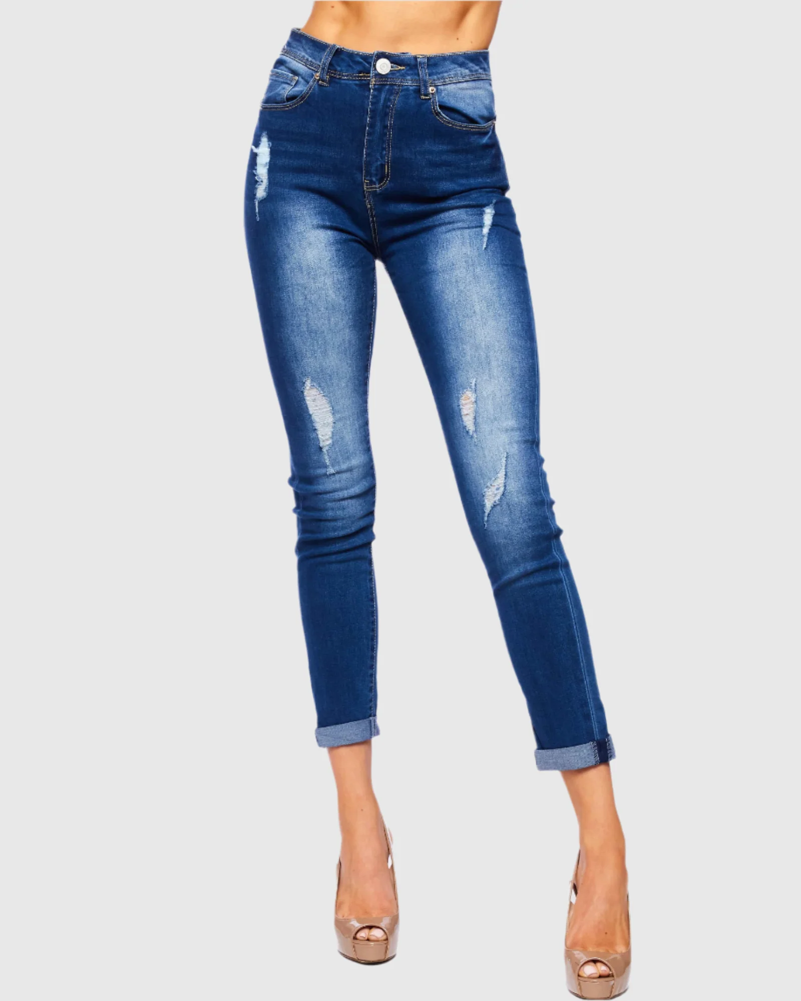 WOMEN'S SANDY HIGH RISE SKINNY JEANS - Image 13