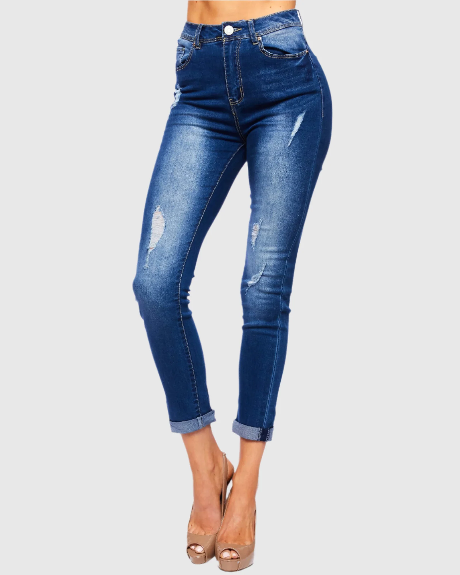 WOMEN'S SANDY HIGH RISE SKINNY JEANS - Image 14