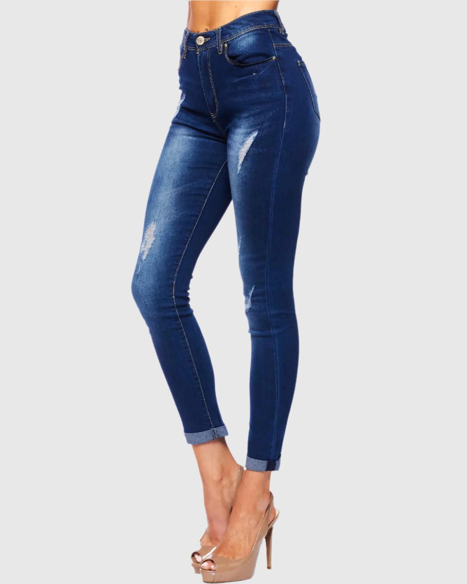 WOMEN'S SANDY HIGH RISE SKINNY JEANS - Image 3