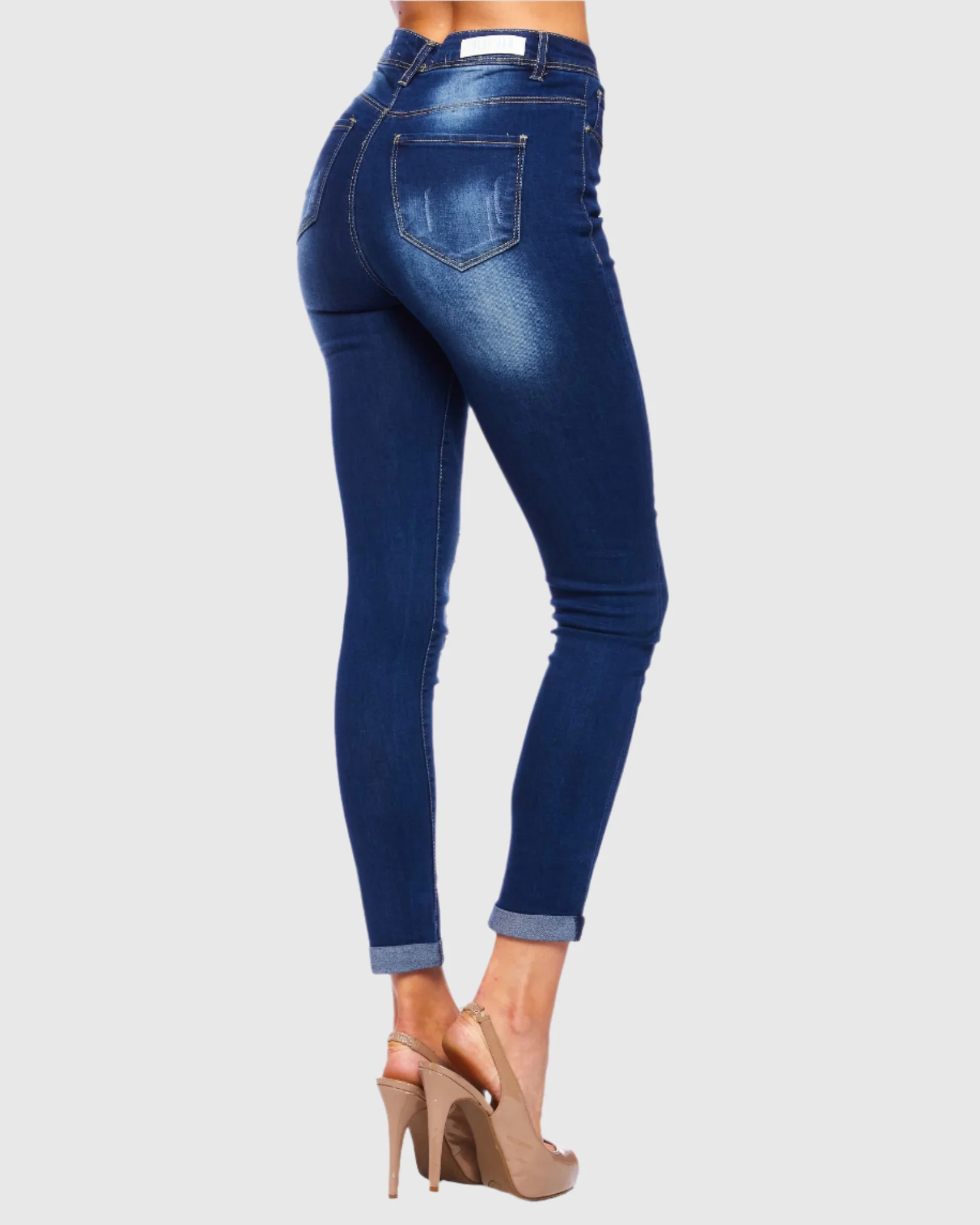 WOMEN'S SANDY HIGH RISE SKINNY JEANS - Image 6